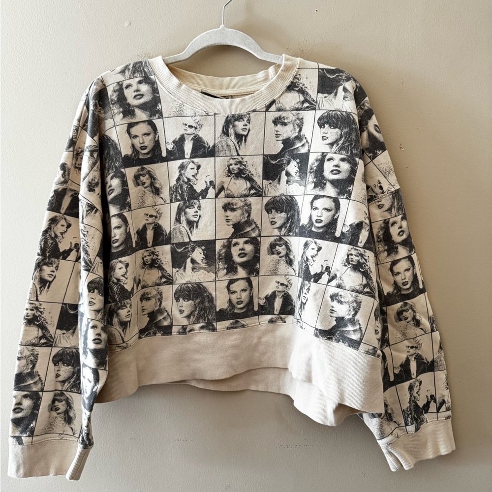 Taylor Swift Cream Eras Tour Official Merch Sweatshirt
